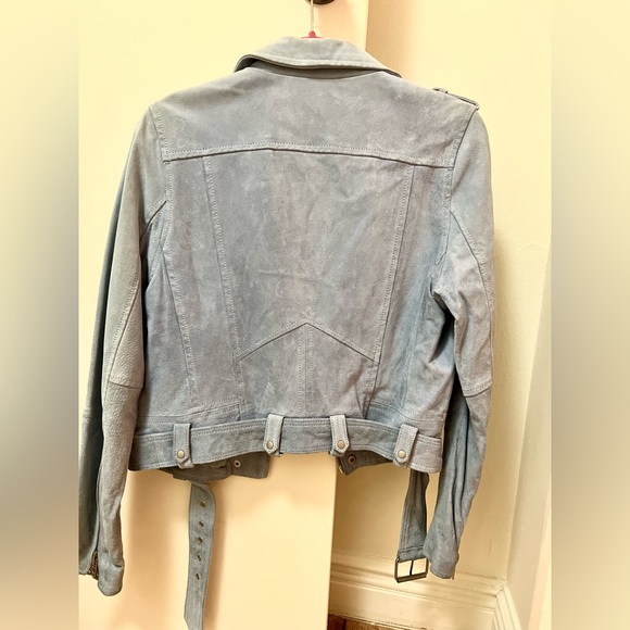 100% Real Suede Leather Motorcycle Biker Jacket for Women by Blank NYC - Picture 7 of 7